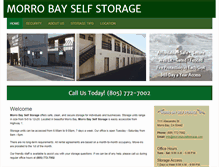 Tablet Screenshot of morrobayselfstorage.com